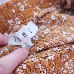 THML Women's Top in Mustard and White